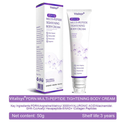 Vitalisys® 🍅PDRN Multi-Peptide Massaging Body Roller Cream- Anti-aging, Hydrating, Skin Firming & Lifting, Skin Repair, Even Tone, Acne and Dark Spot Treatment, Wart and Mole Removal, and Psoriasis Relief.